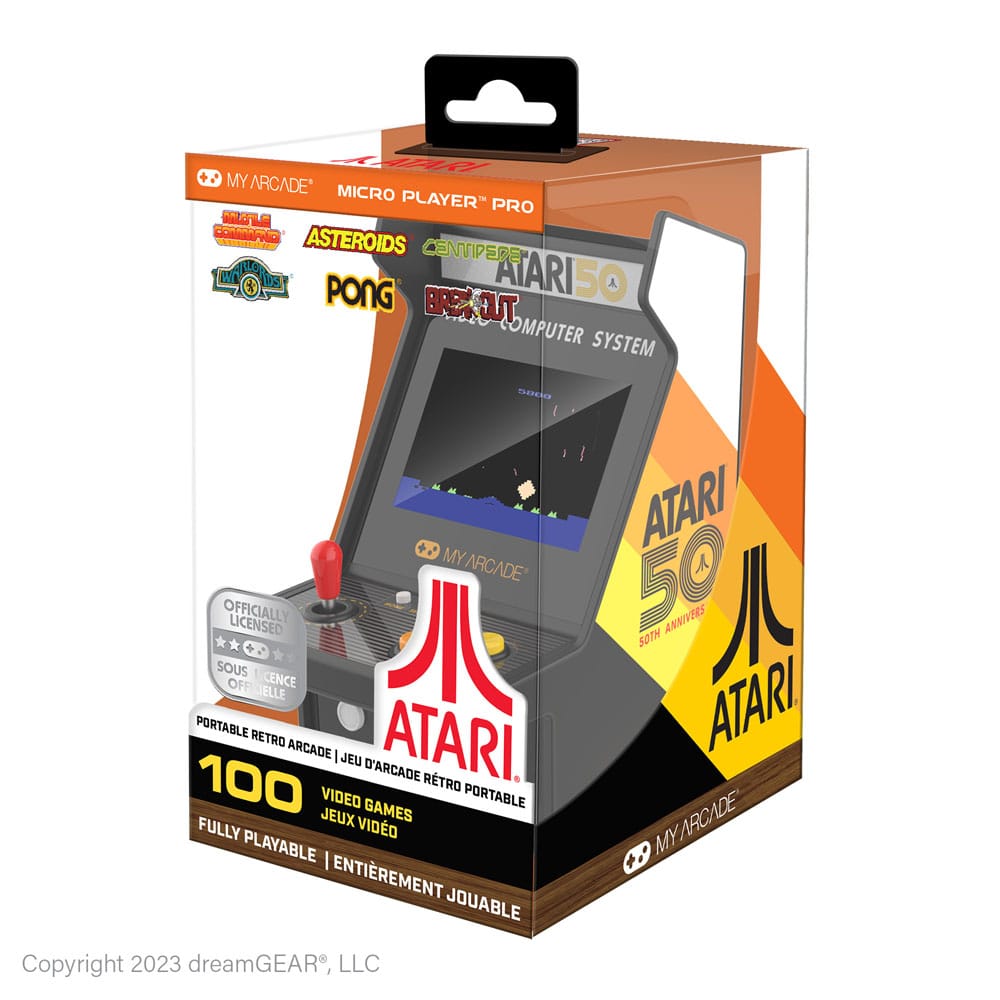 Atari Consola portátil de juegos retro Arcade Micro Player Pro - Z POP Toys