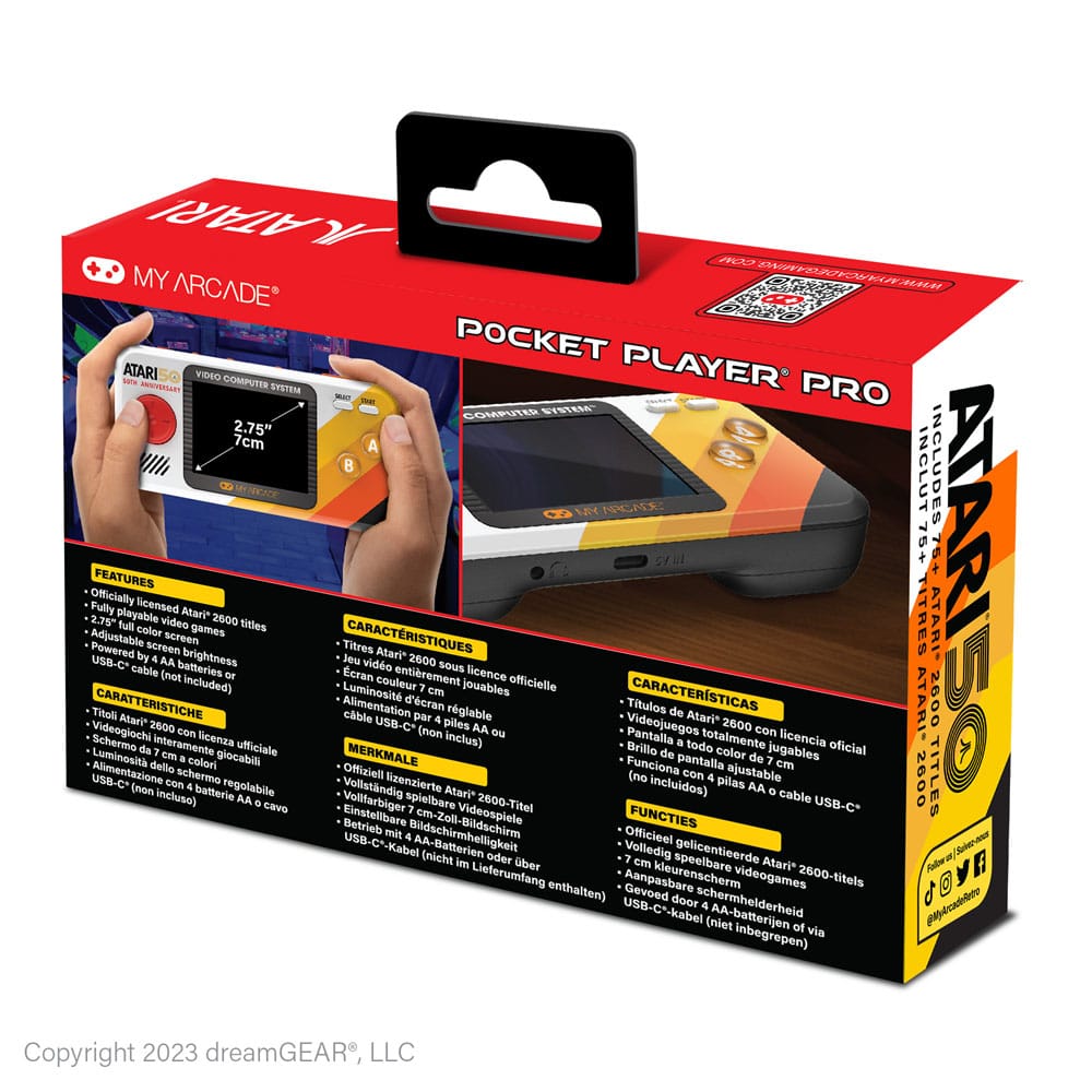 Atari Consola de Juego Pocket Player Pro - Z POP Toys