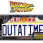 Back To The Future Replica 1/1 ´Outatime´ DeLorean Matrícula