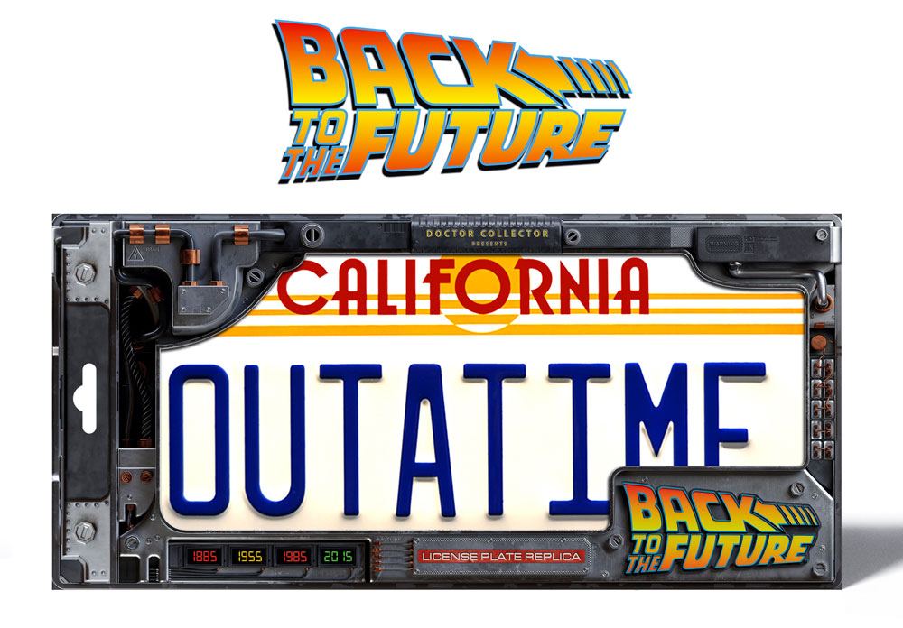 Back To The Future Replica 1/1 ´Outatime´ DeLorean Matrícula