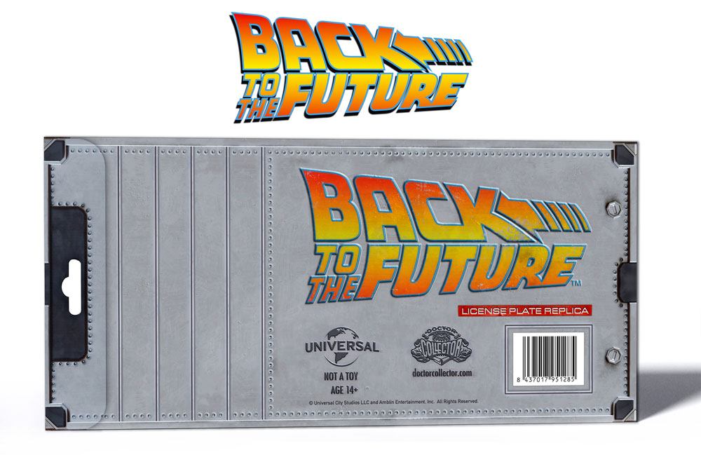 Back To The Future Replica 1/1 ´Outatime´ DeLorean Matrícula