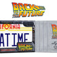Back To The Future Replica 1/1 ´Outatime´ DeLorean Matrícula