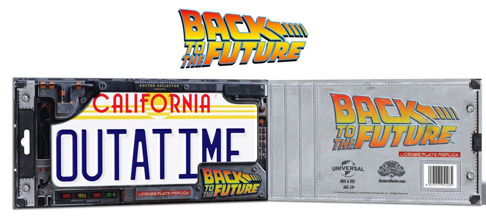 Back To The Future Replica 1/1 ´Outatime´ DeLorean Matrícula