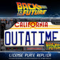 Back To The Future Replica 1/1 ´Outatime´ DeLorean Matrícula
