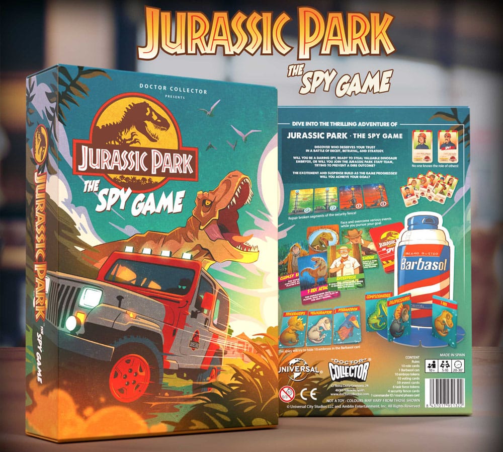 Jurassic Park Juego de Mesa Hidden Role Game The Spy Game *Edición Inglés*