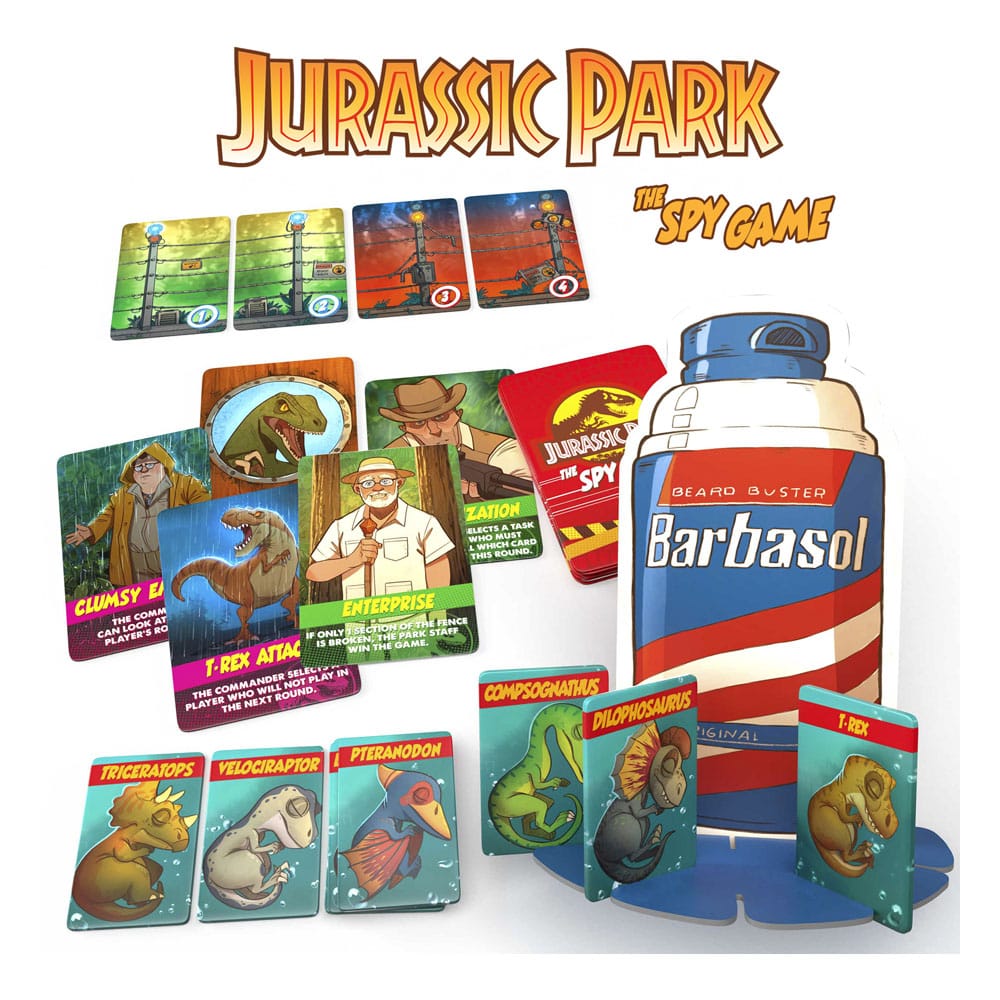 Jurassic Park Juego de Mesa Hidden Role Game The Spy Game *Edición Inglés*