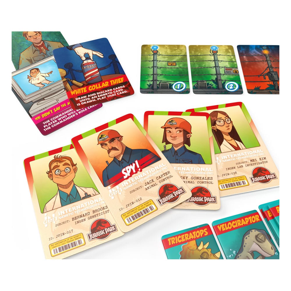 Jurassic Park Juego de Mesa Hidden Role Game The Spy Game *Edición Inglés*