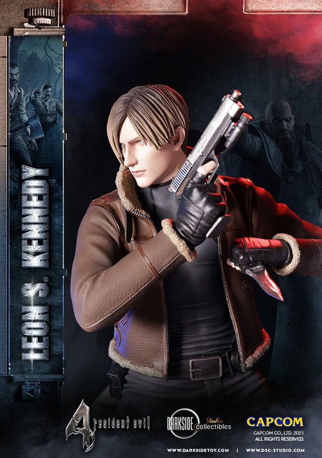 Resident Evil Estatua Premium Leon Kennedy 50 cm