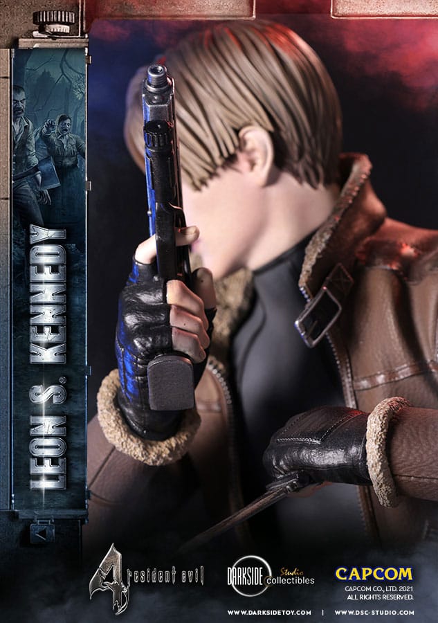 Resident Evil Estatua Premium Leon Kennedy 50 cm