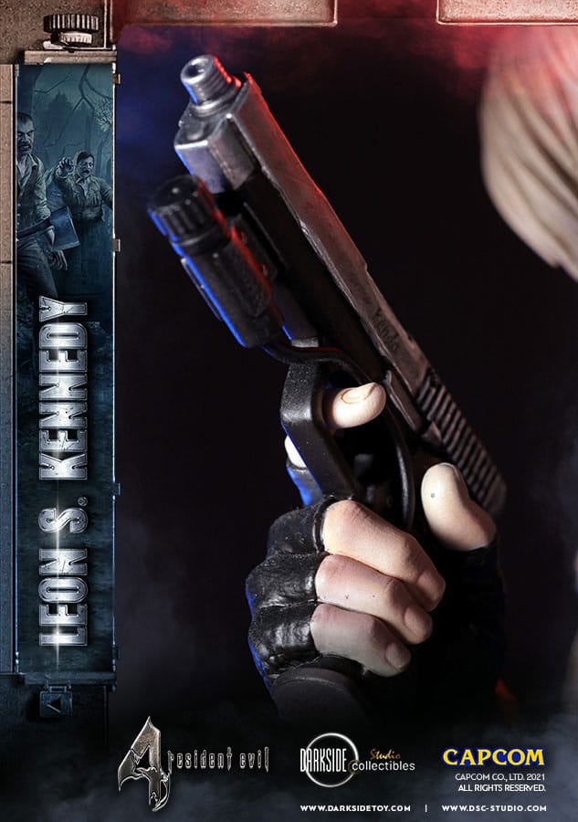 Resident Evil Estatua Premium Leon Kennedy 50 cm