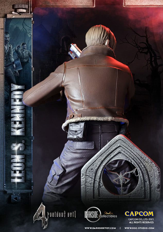 Resident Evil Estatua Premium Leon Kennedy 50 cm