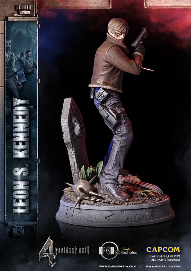 Resident Evil Estatua Premium Leon Kennedy 50 cm