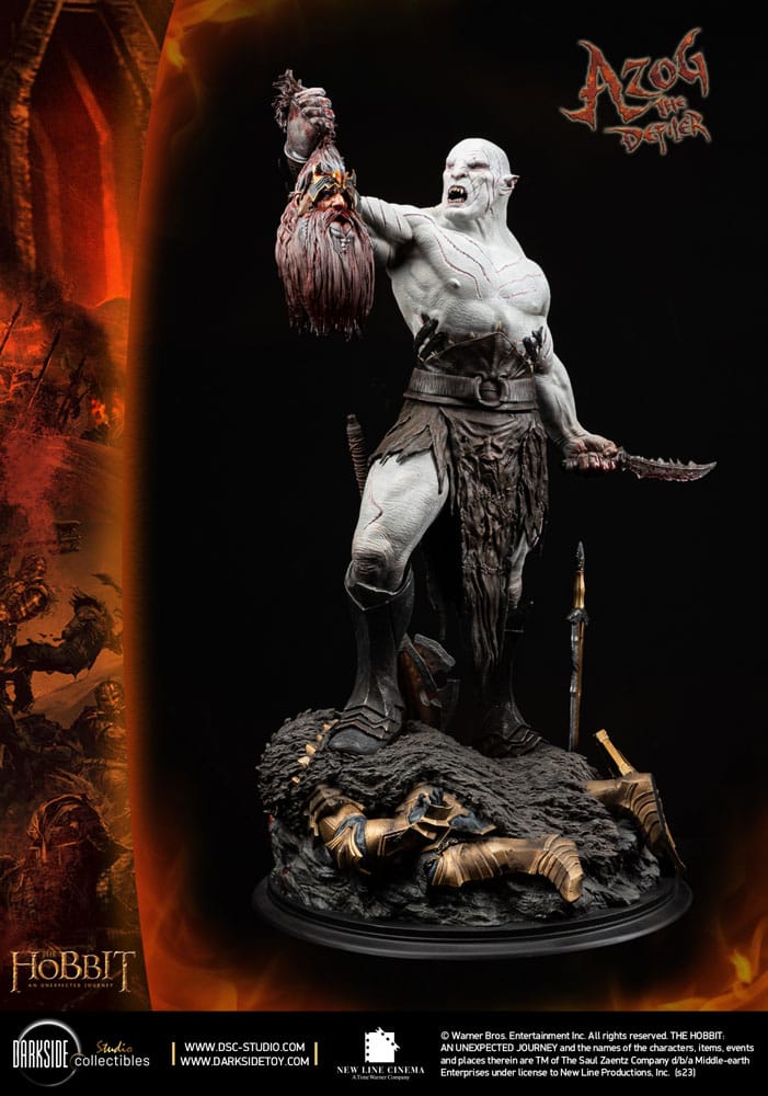 El Hobbit Un Viaje Estatua 1/4 QS Series Azog The Defiler John Howe Signature Edition Edition 68 cm - Z POP Toys