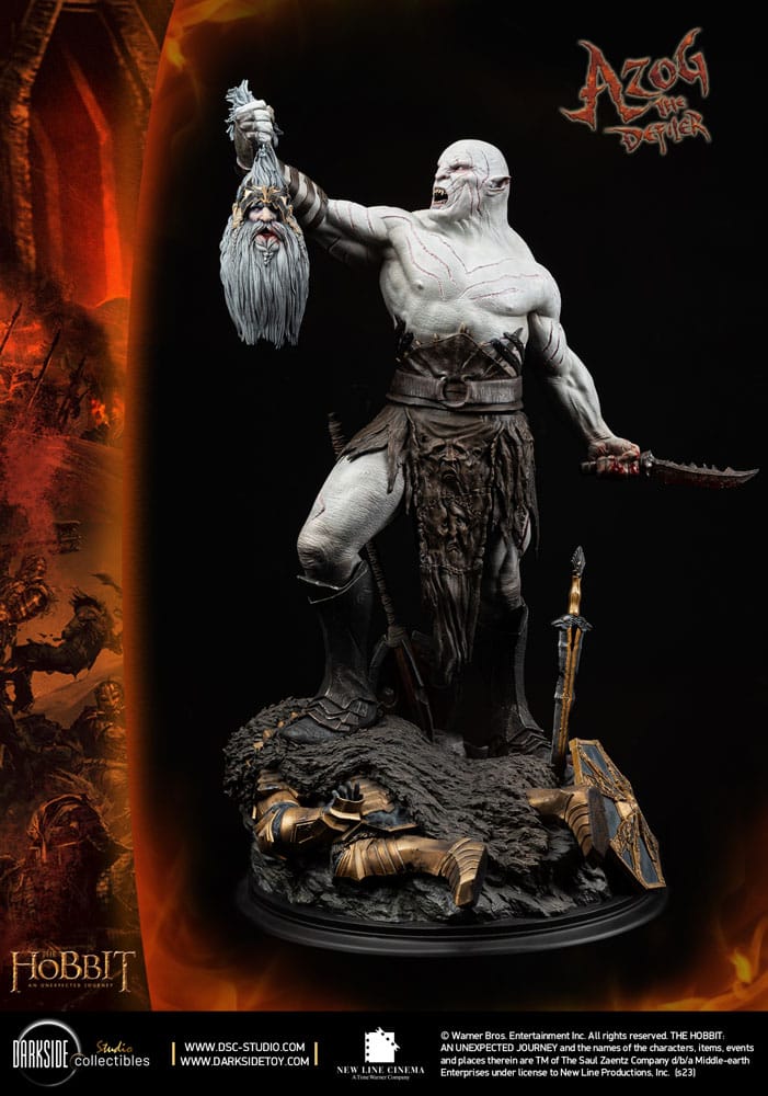 El Hobbit Un Viaje Estatua 1/4 QS Series Azog The Defiler John Howe Signature Edition Edition 68 cm - Z POP Toys