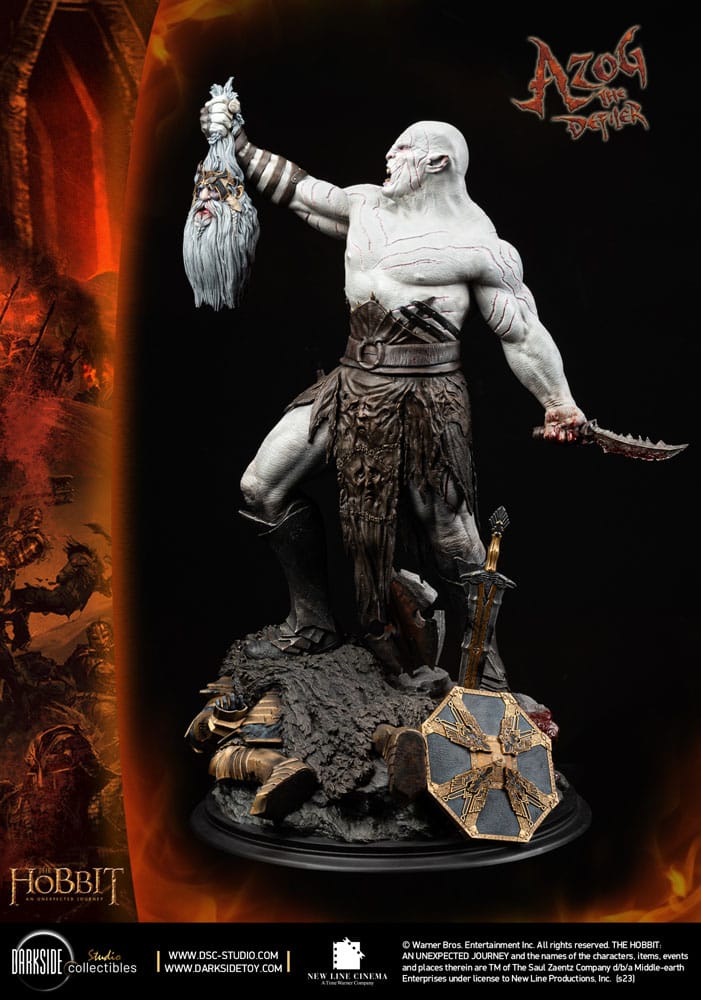El Hobbit Un Viaje Estatua 1/4 QS Series Azog The Defiler John Howe Signature Edition Edition 68 cm - Z POP Toys