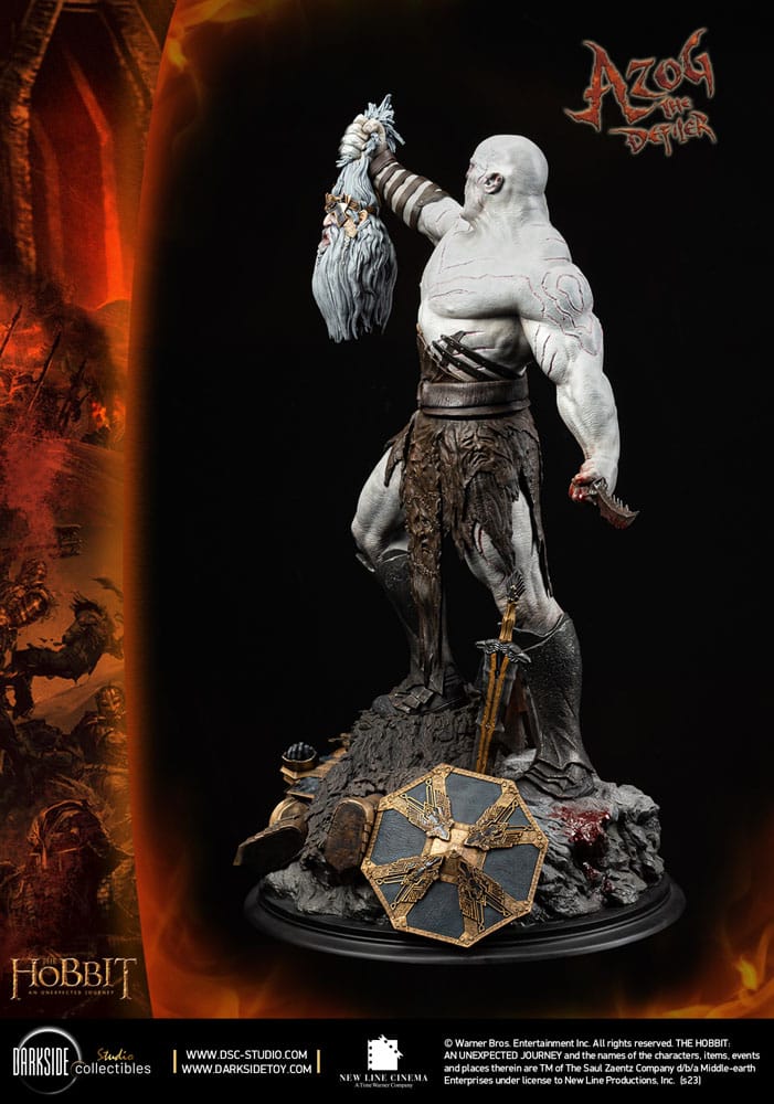 El Hobbit Un Viaje Estatua 1/4 QS Series Azog The Defiler John Howe Signature Edition Edition 68 cm - Z POP Toys