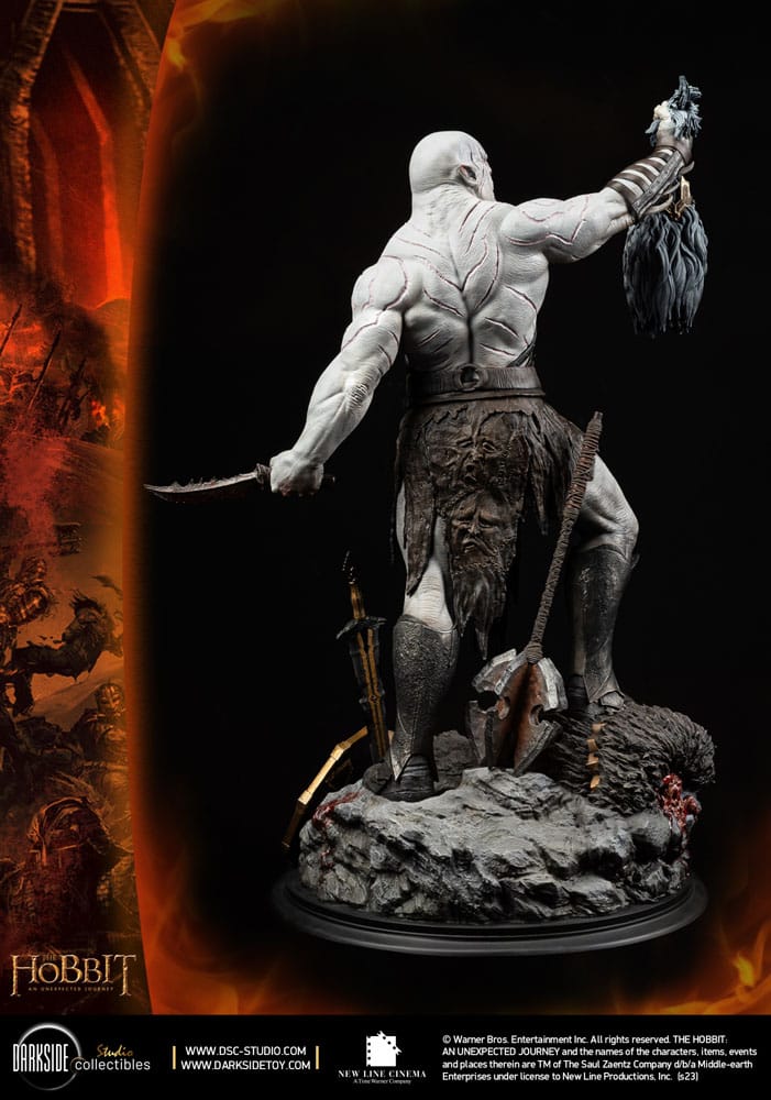 El Hobbit Un Viaje Estatua 1/4 QS Series Azog The Defiler John Howe Signature Edition Edition 68 cm - Z POP Toys