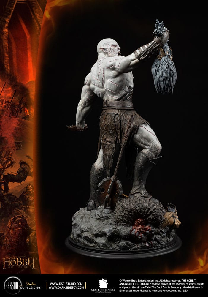 El Hobbit Un Viaje Estatua 1/4 QS Series Azog The Defiler John Howe Signature Edition Edition 68 cm - Z POP Toys