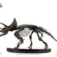 Jurassic World ECC Elite Creature Line Estatua 1/12 Triceratops Fossil Skeleton Bronze 33 cm