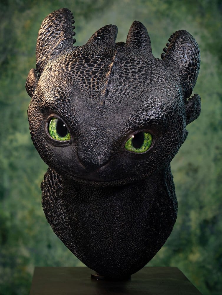Cómo entrenar a tu dragón Life Size Busto Toothless (Desdentado) 66 cm