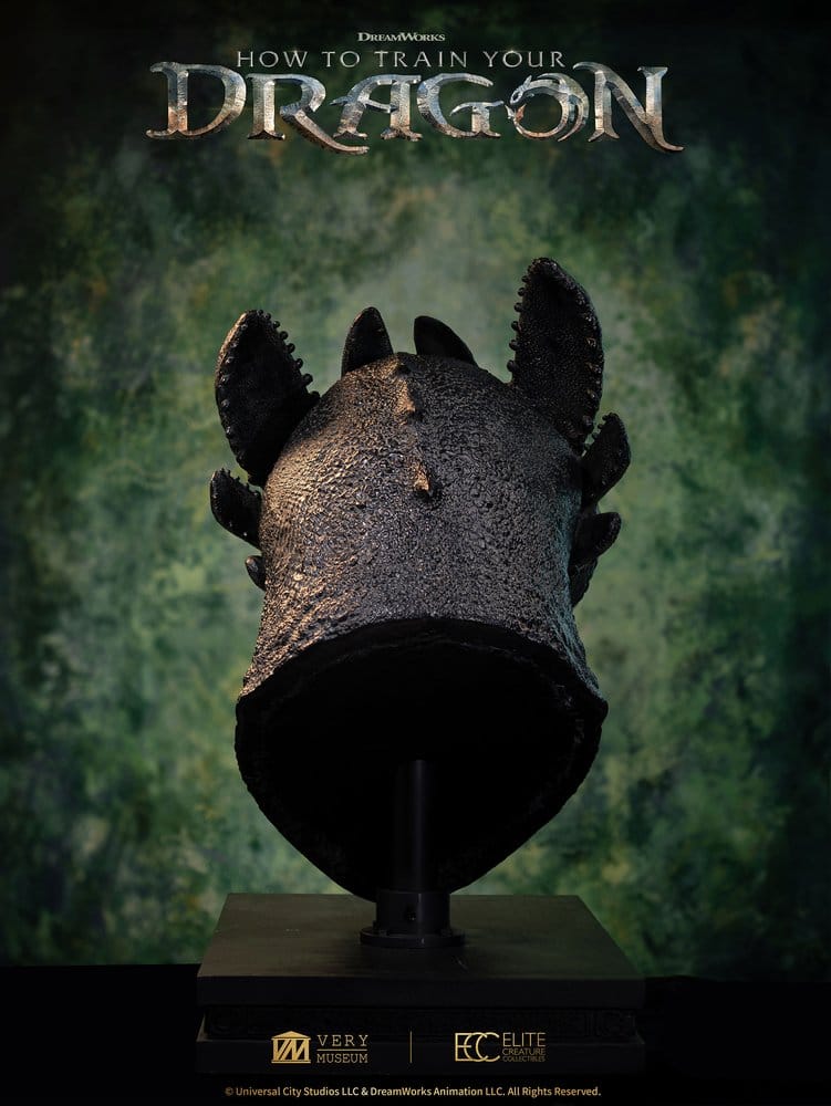Cómo entrenar a tu dragón Life Size Busto Toothless (Desdentado) 66 cm