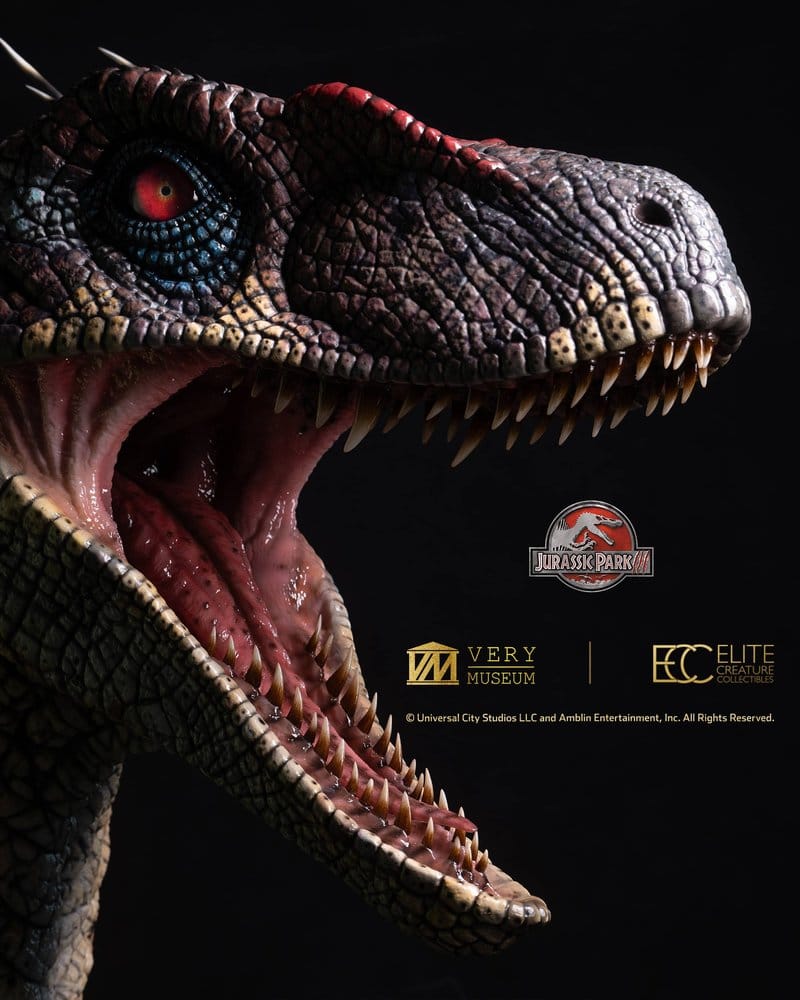 Parque Jurásico III Life Size Busto Male Alpha Velociraptor "Blood Knight" 83 cm