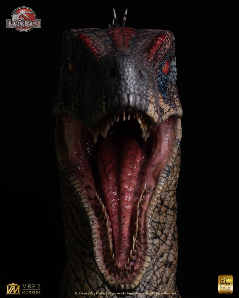 Parque Jurásico III Life Size Busto Male Alpha Velociraptor "Blood Knight" 83 cm