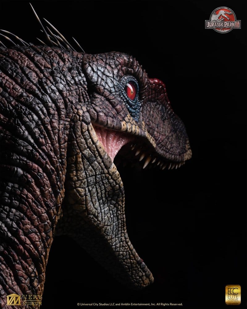 Parque Jurásico III Life Size Busto Male Alpha Velociraptor "Blood Knight" 83 cm