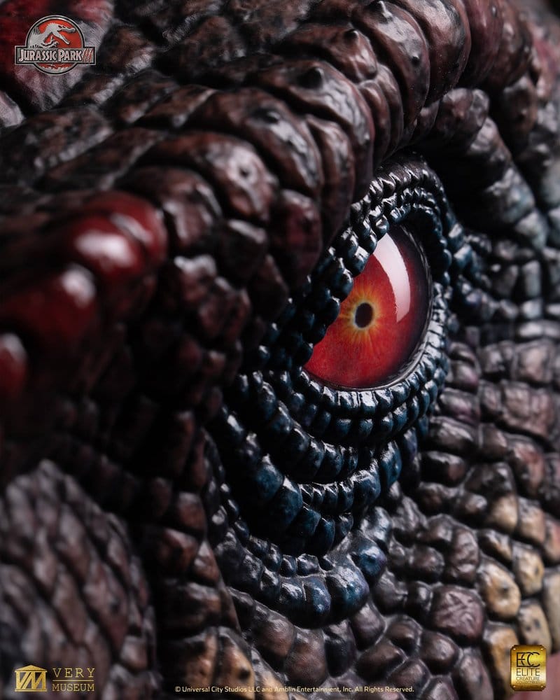 Parque Jurásico III Life Size Busto Male Alpha Velociraptor "Blood Knight" 83 cm