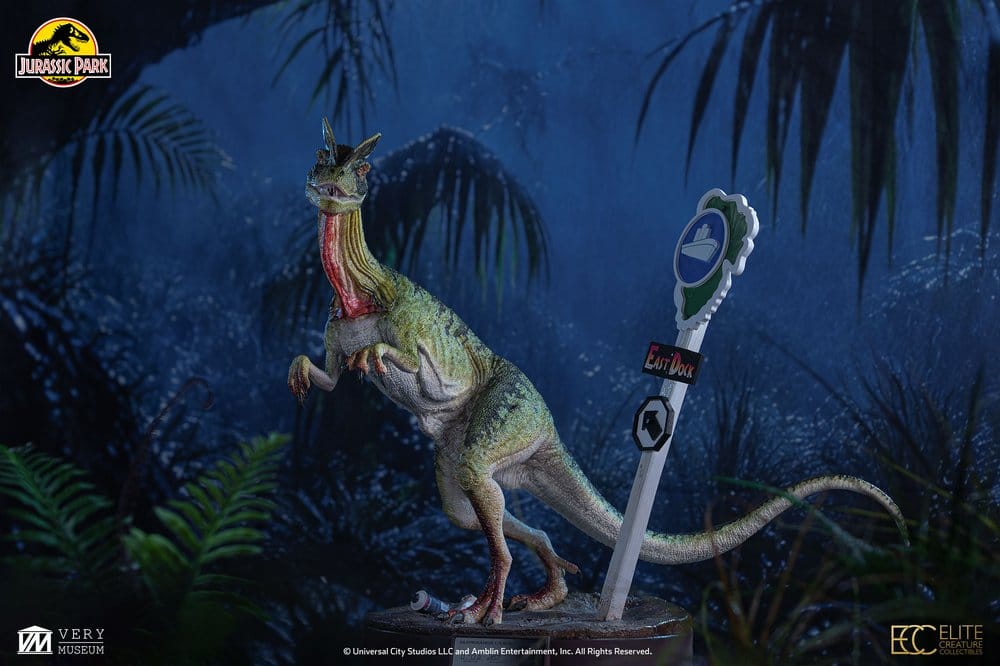Parque Jurásico Maquette 1/3 Dilophosaurus 62 cm
