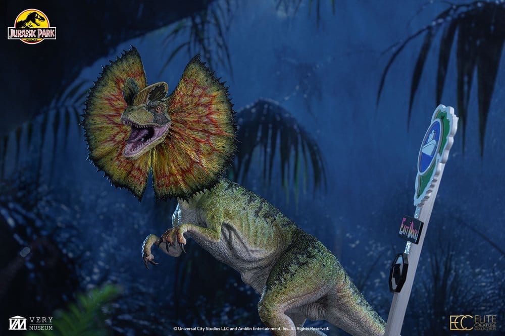 Parque Jurásico Maquette 1/3 Dilophosaurus 62 cm