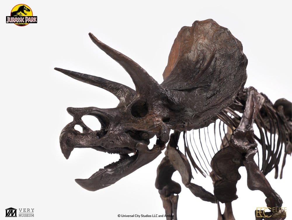 Parque Jurásico Estatua 1/24 Triceratops Fossil Skeleton Bronze 35 cm
