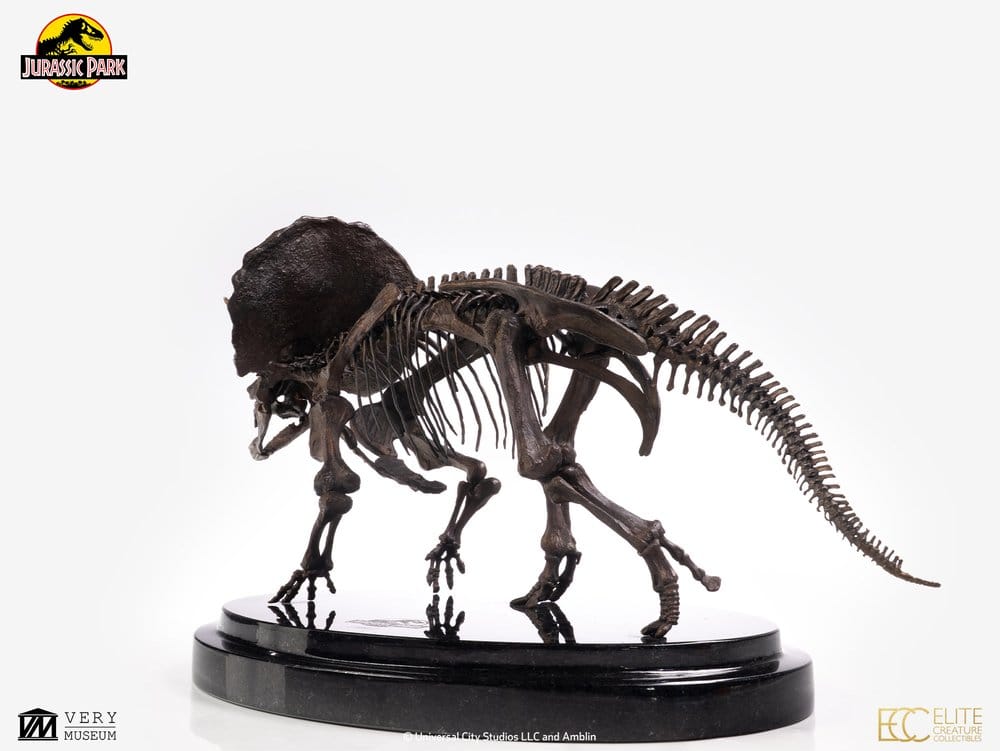 Parque Jurásico Estatua 1/24 Triceratops Fossil Skeleton Bronze 35 cm