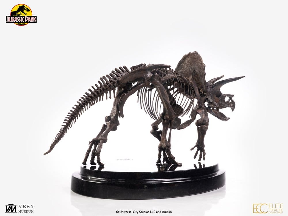 Parque Jurásico Estatua 1/24 Triceratops Fossil Skeleton Bronze 35 cm