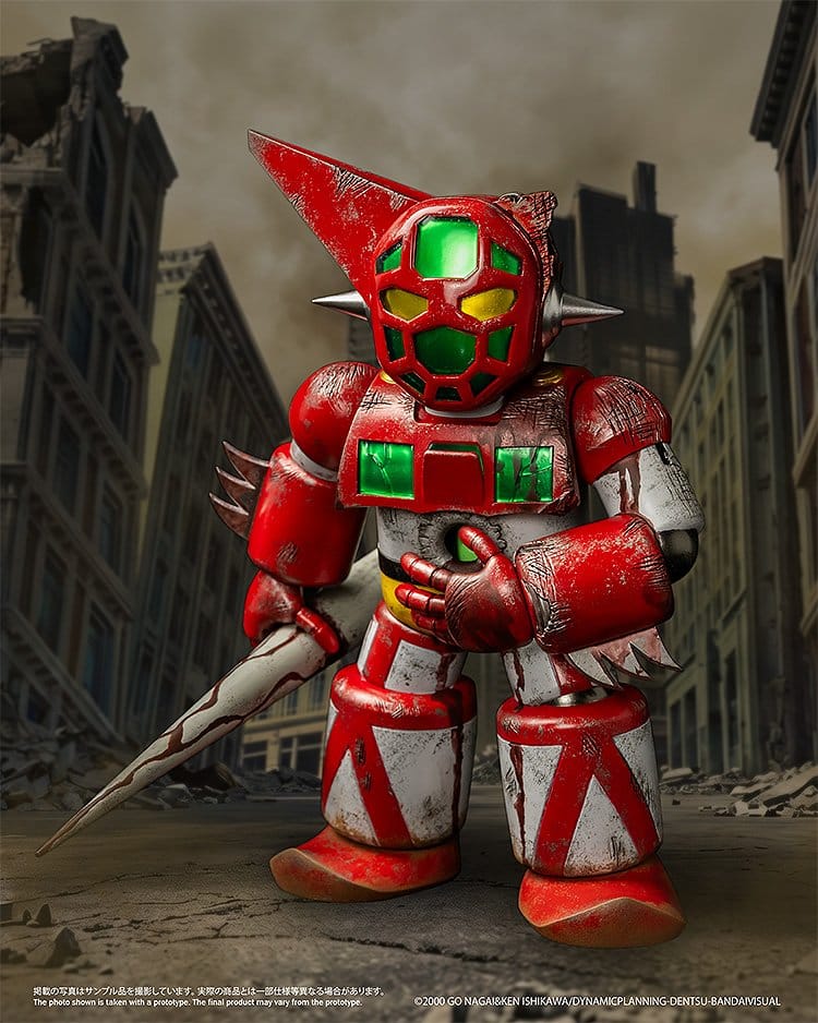 Shin Getter Robo vs Neo Getter Robo Chibi Creature Figura Vinyl First Getter Robo-1 (The Final Battle in New York) 17 cm
