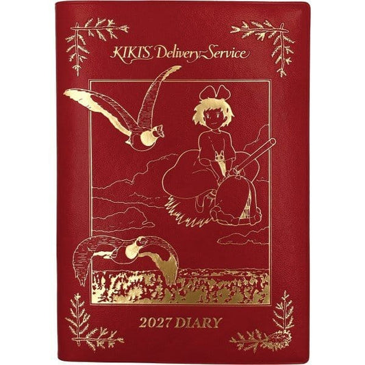 Nicky, la aprendiz de bruja Diario Kiki on her broom red gold foil