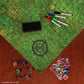Enhance Tabletop Kit de campaña de alfombrilla de rejilla DnD verde