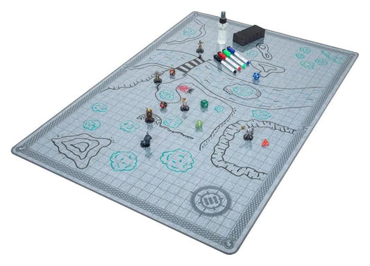Enhance Tabletop Tapete de Rejilla Deluxe RPG Kit de Campaña Stone