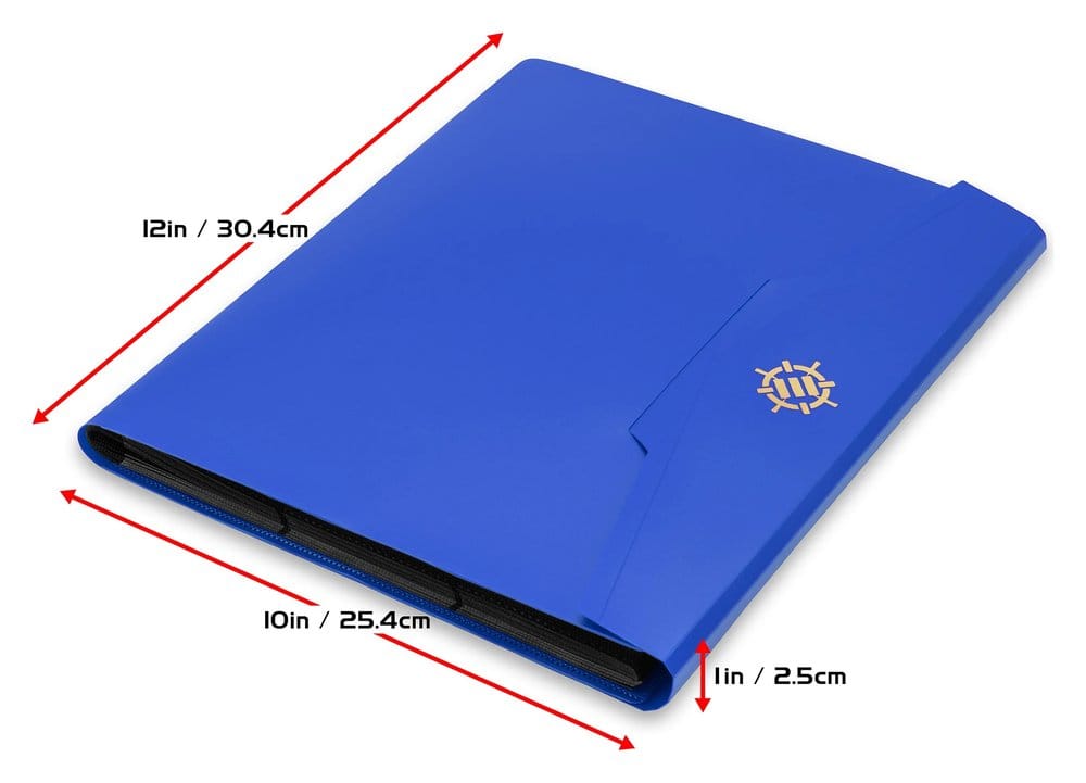 Enhance Binder Álbum de Cartas de 9 Bolsillos Azul 30 x 25 x 3 cm