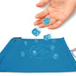 Enhance Accesorios de mesa Roll on a Scroll Dado y tapete para enrollar Azul
