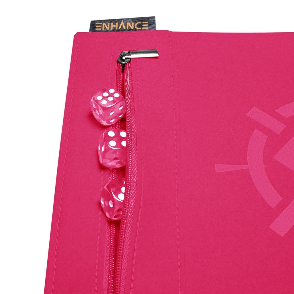 Enhance Accesorios de mesa Roll on a Scroll Dado y tapete para enrollar Rosa