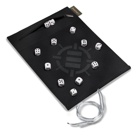 Enhance Accesorios de mesa Roll on a Scroll Dado y tapete para enrollar Blanco