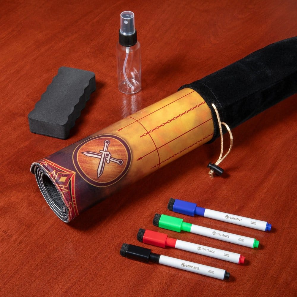 Enhance Tabletop Tapete de Juego Deluxe Edition con Duel Tracker 81 x 36 cm