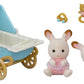 Sylvanian Families: Gemelos Conejo de Chocolate con Cochecito Conjunto