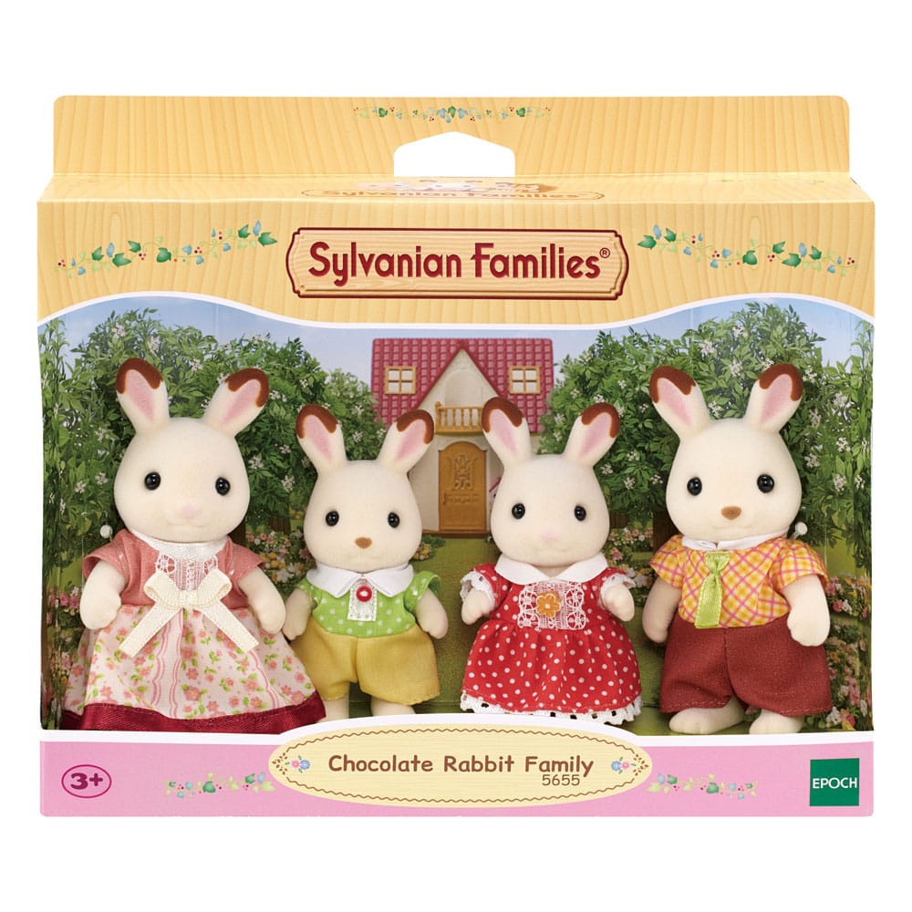 Sylvanian Families: Familia Conejo Chocolate Figura 8 cm