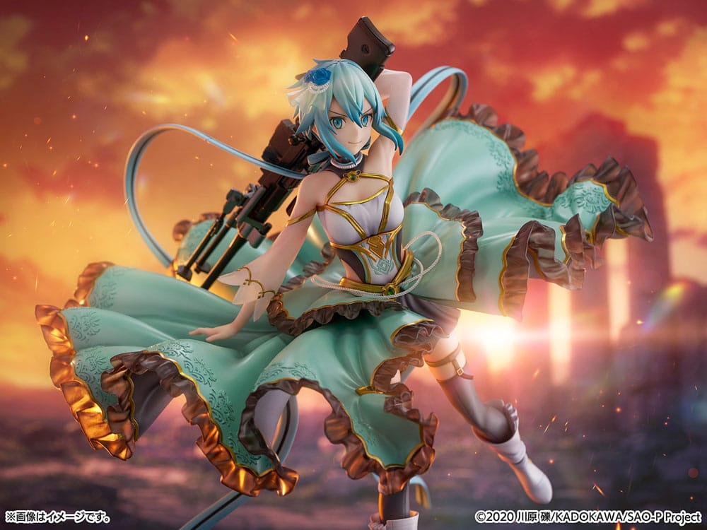Sword Art Online PVC SHIBUYA SCRAMBLE FIGURE 1/7 Sinon Crystal Dress Ver. 29 cm