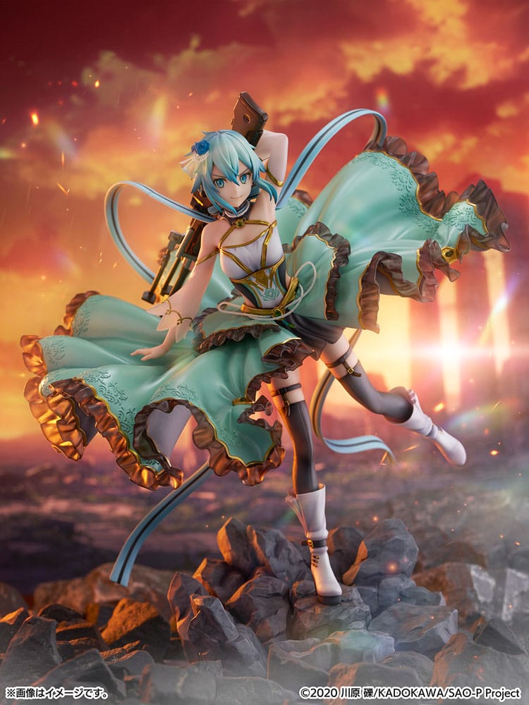 Sword Art Online PVC SHIBUYA SCRAMBLE FIGURE 1/7 Sinon Crystal Dress Ver. 29 cm