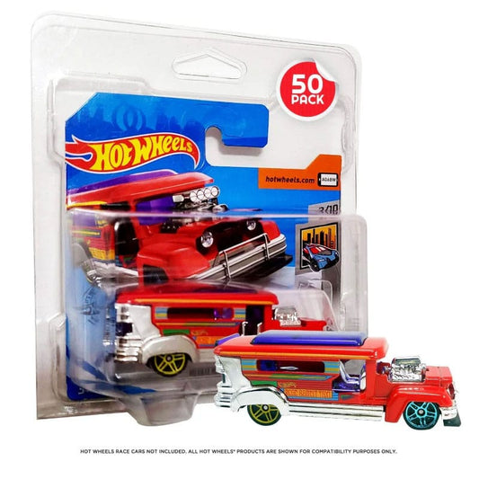 Hot Wheels pack de 50 blisters de PET para European Series Short Card - Z POP Toys