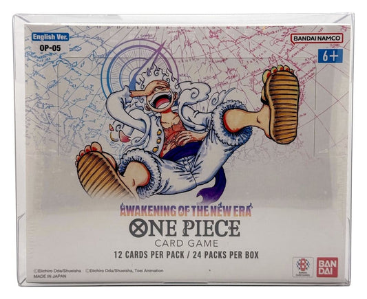 Evoretro Caja de PET Pack de 5 Protector para One Piece Booster Box (Inglés, OPP 4-6) 12 x 6 x 15 cm