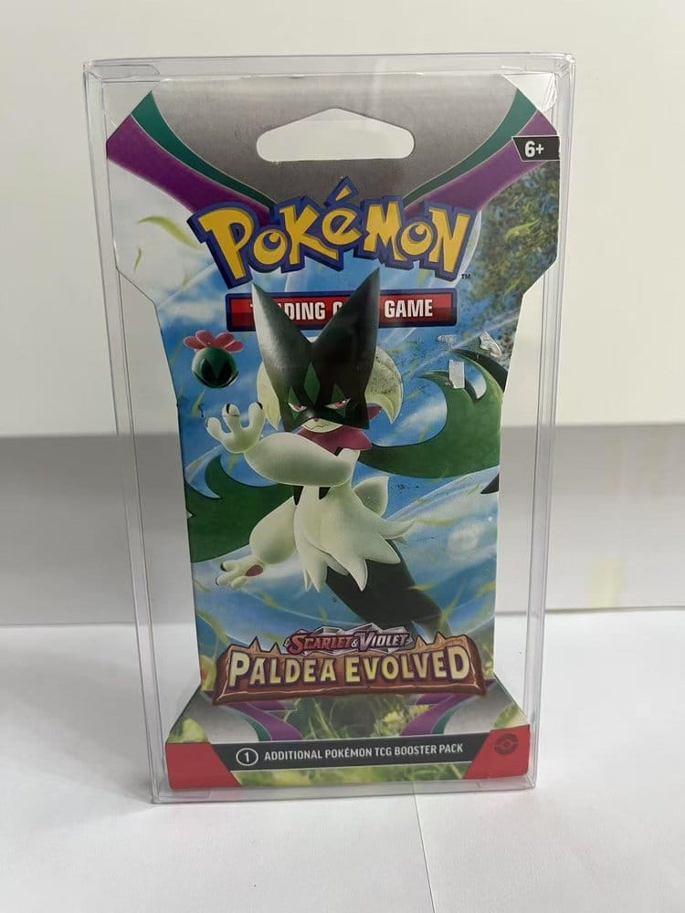 Evoretro Protectores PET para Pokémon TCG Booster Pack 0 mm (Paquete de 10)